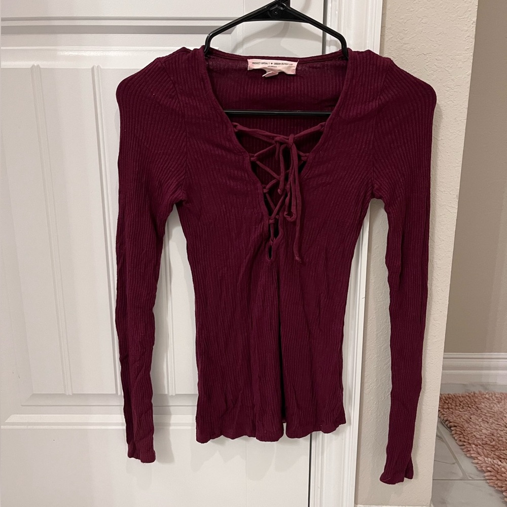 Urban Outfitters lace up top size S